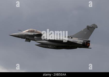 Dassault Rafale von Flotille 11F Marine nationale „French Navy“, während des NATO Tiger Meet Spoters Day 2 in Schleswig ab, Jagel, Deutschland, 10. Juni 2024 (Foto: Cody Froggatt/News Images) Stockfoto