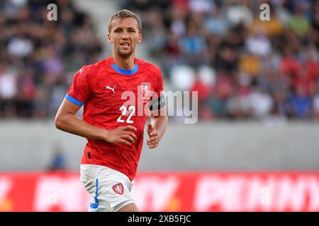 Hradec Kralove, Tschechische Republik. Juni 2024. TOMAS SOUCEK, Kapitän der Tschechischen Republik während des internationalen Freundschaftsfußballspiels zwischen der Tschechischen Republik und Nordmazedonien am 10. Juni 2024 in Hradec Kralove in der Tschechischen Republik. (Kreditbild: © Slavek Ruta/ZUMA Press Wire) NUR REDAKTIONELLE VERWENDUNG! Nicht für kommerzielle ZWECKE! Quelle: ZUMA Press, Inc./Alamy Live News Stockfoto