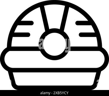 Einfaches Hamsterrad-Symbol, das ein in seinem Käfig laufendes Haustier darstellt Stock Vektor