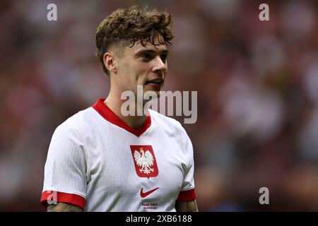 Warschau, Polen. Juni 2024. Nicola Zalewski von Polen während des Internationalen Freundschaftsfußballspiels zwischen Polen und Turkiye am 10. Juni 2024 bei PGE Narodowy in Warschau, Polen - Foto Piotr Matusewicz/DPPI Credit: DPPI Media/Alamy Live News Stockfoto