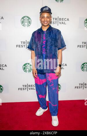 New York, Usa. Juni 2024. Ryan Jamaal Swain besucht die „Treasure“ Premiere während des Tribeca Festivals im Village East Cinema 2024. (Foto: Ron Adar/SOPA Images/SIPA USA) Credit: SIPA USA/Alamy Live News Stockfoto
