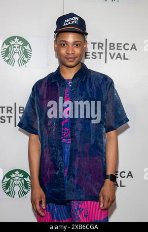 New York, Usa. Juni 2024. Ryan Jamaal Swain besucht die „Treasure“ Premiere während des Tribeca Festivals im Village East Cinema 2024. (Foto: Ron Adar/SOPA Images/SIPA USA) Credit: SIPA USA/Alamy Live News Stockfoto