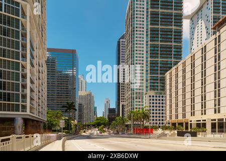 Brickell Geschäftsviertel. Miami, Florida, USA 2024 Stockfoto