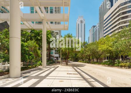 Blick auf die Brickell Avenue. Miami, Florida, USA. 2024 Stock Photo Stockfoto