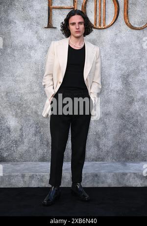 London, Großbritannien. Juni 2024. Harry Collett besuchte das House of the Dragon Staffel 2 UK Premiere am Leicester Square in London. Juni 2024. Foto: Stuart Hardy/ABACAPRESS. COM Credit: Abaca Press/Alamy Live News Stockfoto
