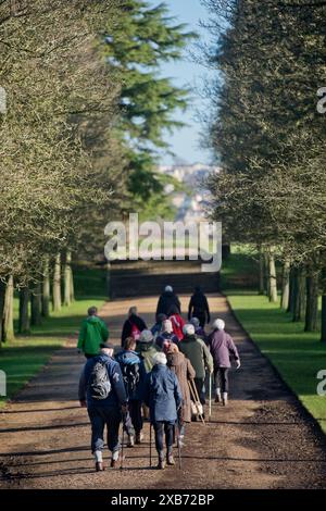 Die „Geriactives“-Gruppe in Ashton Court, Bristol. Stockfoto