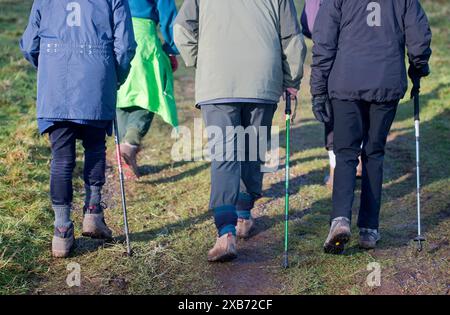 Die „Geriactives“-Gruppe in Ashton Court, Bristol. Stockfoto