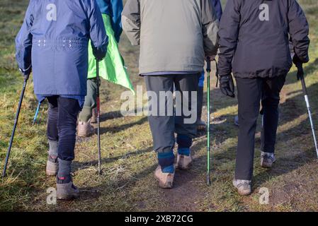 Die „Geriactives“-Gruppe in Ashton Court, Bristol. Stockfoto