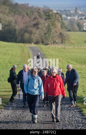 Die „Geriactives“-Gruppe in Ashton Court, Bristol. Stockfoto