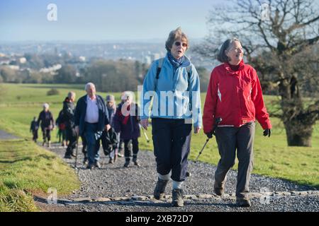 Die „Geriactives“-Gruppe in Ashton Court, Bristol. Stockfoto