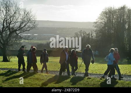 Die „Geriactives“-Gruppe in Ashton Court, Bristol. Stockfoto