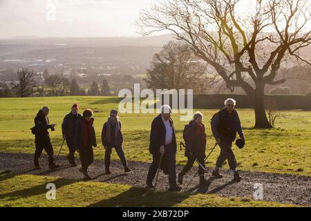 Die „Geriactives“-Gruppe in Ashton Court, Bristol. Stockfoto