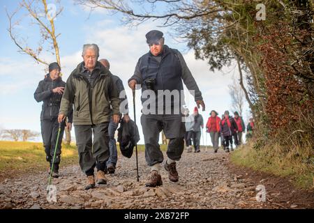 Die „Geriactives“-Gruppe in Ashton Court, Bristol. Stockfoto