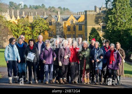 Die „Geriactives“-Gruppe in Ashton Court, Bristol. Stockfoto