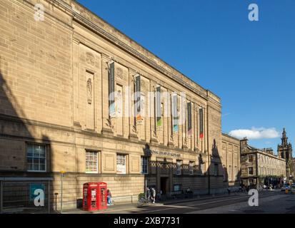 National Library of Scotland auf der George IV Bridge, Edinburgh, Schottland Stockfoto