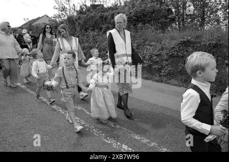 ST. TAG FEST TAG PELZTANZ ZUR FEIER VON WILLIAM JOHN MILLS 1892-1960 Stockfoto