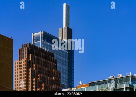 Das Comcast Technology Center ist das höchste Gebäude der Stadt. Philadelphia, Pennsylvania, USA. Stockfoto