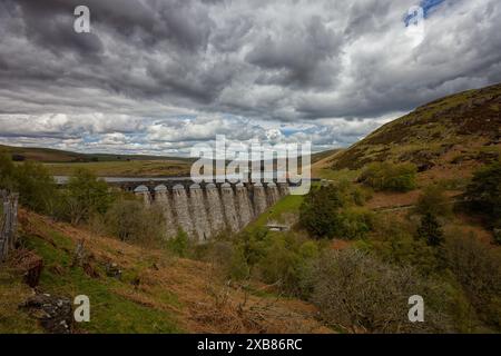 Elan Valley und die Dämme und Stauseen von Wales, Großbritannien Stockfoto