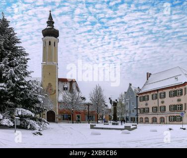 Geographie / Reisen, Deutschland, Bayern, Erding, Frauenkirche, ZUSÄTZLICHE-RIGHTS-CLEARANCE-INFO-NOT-AVAILABLE Stockfoto