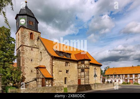 Geographie / Reisen, Deutschland, Thüringen, Lauchroeden, St. Martins Kirche, ADDITIONAL-RIGHTS-CLEARANCE-INFO-NOT-AVAILABLE Stockfoto