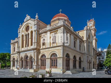 Agios Minas Kathedrale, 19. Jahrhundert, in Heraklion (Iraklio, Iraklion), Zentral-Kreta, Griechenland Stockfoto