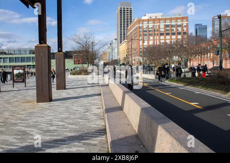 Eine überfüllte Straßenszene in New York Stockfoto