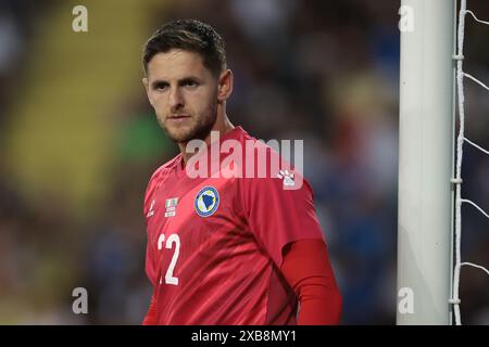 Empoli, Italien. Juni 2024. Kenan Piric aus Bosnien und Herzegowina während des internationalen Freundschaftsspiels im Stadio Carlo Castellani, Empoli. Der Bildnachweis sollte lauten: Jonathan Moscrop/Sportimage Credit: Sportimage Ltd/Alamy Live News Stockfoto