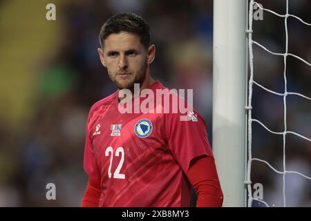 Empoli, Italien. Juni 2024. Kenan Piric aus Bosnien und Herzegowina während des internationalen Freundschaftsspiels im Stadio Carlo Castellani, Empoli. Der Bildnachweis sollte lauten: Jonathan Moscrop/Sportimage Credit: Sportimage Ltd/Alamy Live News Stockfoto