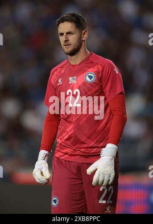 Empoli, Italien. Juni 2024. Kenan Piric aus Bosnien und Herzegowina während des internationalen Freundschaftsspiels im Stadio Carlo Castellani, Empoli. Der Bildnachweis sollte lauten: Jonathan Moscrop/Sportimage Credit: Sportimage Ltd/Alamy Live News Stockfoto