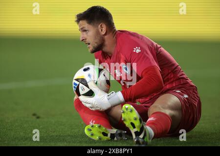 Empoli, Italien. Juni 2024. Kenan Piric aus Bosnien und Herzegowina während des internationalen Freundschaftsspiels im Stadio Carlo Castellani, Empoli. Der Bildnachweis sollte lauten: Jonathan Moscrop/Sportimage Credit: Sportimage Ltd/Alamy Live News Stockfoto