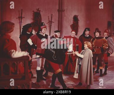 Richard III. (IFD, 1955). Laurence Olivier, Cedric Hardwicke, Ralph Richardson, John Gielgud. Stockfoto