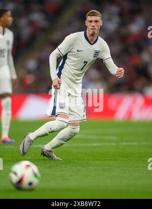 Juni 2024 - England gegen Island - International Friendly - Wembley. Cole Palmer in Aktion. Bild : Mark Pain / Alamy Live News Stockfoto