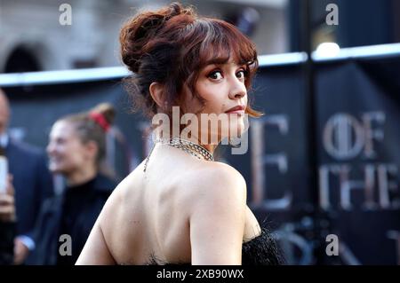 Olivia Cooke bei der Premiere der 2. Staffel der Sky jetzt Serie House of the Dragon im Odeon Luxe Leicester Square. London, 10.06.2024 *** Olivia Cooke bei der Premiere der zweiten Staffel der Sky Now-Serie House of the Dragon im Odeon Luxe Leicester Square London, 10 06 2024 Foto:xD.xJonesx/xFuturexImagex Dragon 4162 Stockfoto