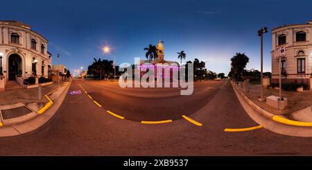 360 Grad Panorama Ansicht von 360°-Panorama des Rathauses und der Kunstschule auf der Kent Street Queensland Australien