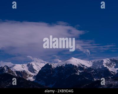 Polnische Tatra im Winter Stockfoto