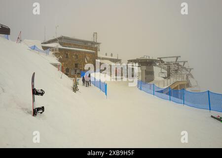 11. April 2022 Kasprowy Wierch zima, polnische Tatra im Winter, Skigebiet Kasprowy. Zakopane. Polen Stockfoto