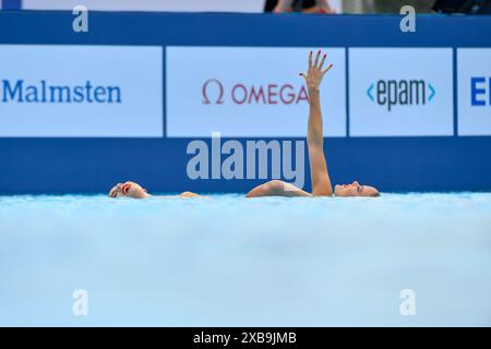 BELGRAD, SERBIEN - 11. JUNI: Bregje de Brouwer aus den Niederlanden, Noortje de Brouwer aus den Niederlanden während des zweiten Tages der Wassersport-Europameisterschaft 2024 am 11. Juni 2024 in Belgrad, Serbien. (Foto: Nikola Krstic/BSR Agency) Credit: BSR Agency/Alamy Live News Stockfoto