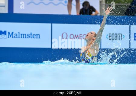 BELGRAD, SERBIEN - 11. JUNI: Bregje de Brouwer aus den Niederlanden, Noortje de Brouwer aus den Niederlanden während des zweiten Tages der Wassersport-Europameisterschaft 2024 am 11. Juni 2024 in Belgrad, Serbien. (Foto: Nikola Krstic/BSR Agency) Credit: BSR Agency/Alamy Live News Stockfoto