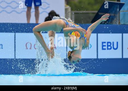 BELGRAD, SERBIEN - 11. JUNI: Bregje de Brouwer aus den Niederlanden, Noortje de Brouwer aus den Niederlanden während des zweiten Tages der Wassersport-Europameisterschaft 2024 am 11. Juni 2024 in Belgrad, Serbien. (Foto: Nikola Krstic/BSR Agency) Credit: BSR Agency/Alamy Live News Stockfoto