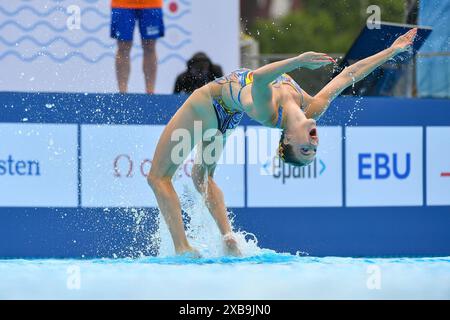 BELGRAD, SERBIEN - 11. JUNI: Bregje de Brouwer aus den Niederlanden, Noortje de Brouwer aus den Niederlanden während des zweiten Tages der Wassersport-Europameisterschaft 2024 am 11. Juni 2024 in Belgrad, Serbien. (Foto: Nikola Krstic/BSR Agency) Credit: BSR Agency/Alamy Live News Stockfoto