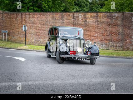 Field Marshall Montgomery's Rolls Royce wurde 1939 erbaut und anschließend bei der Parade am Southwick Revival D-Day 2024 zum 80. Jahrestag restauriert. Stockfoto