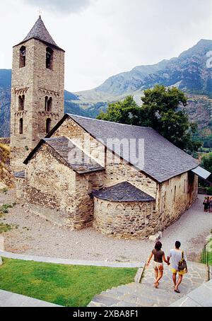 Kirche Sant Joan, Boi, Provinz Lerida, Katalonien, Spanien. Stockfoto