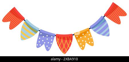 Bunte Partyfahnen Vektor Stock Vektor