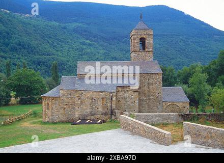 Kirche Sant Feliu. Barruera, Provinz Lerida, Katalonien, Spanien. Stockfoto