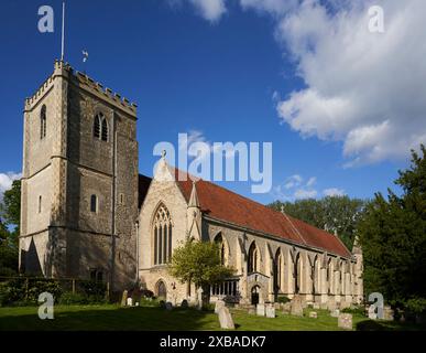 Dorchester Abbey, auch bekannt als Abbey Church of St Peter and St Paul, in Dorchester on Thames, Oxfordshire, Großbritannien Stockfoto