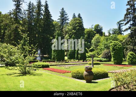 Der botanische Garten der Villa Taranto in der Gemeinde Verbania, Italien. Stockfoto