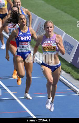 Roma, Italien. Juni 2024. Die britische Keely Hodgkinson nimmt 800m Frauen bei der 26. Ausgabe der Leichtathletik-Europameisterschaft 2024 in Rom an - Dienstag, 11. Juni 2024 - Sport, Leichtathletik (Foto: Fabrizio Corradetti/LaPresse) Credit: LaPresse/Alamy Live News Stockfoto