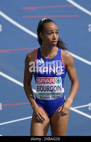 Roma, Italien. Juni 2024. Frankreichs Anais Bourgoin tritt 800m Frauen bei der 26. Ausgabe der Leichtathletik-Europameisterschaft Rom 2024 im Olympiastadion in Rom an - Dienstag, 11. Juni 2024 - Sport, Leichtathletik (Foto: Fabrizio Corradetti/LaPresse) Credit: LaPresse/Alamy Live News Stockfoto