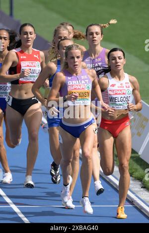 Roma, Italien. Juni 2024. Die britische Keely Hodgkinson nimmt 800m Frauen bei der 26. Ausgabe der Leichtathletik-Europameisterschaft 2024 in Rom an - Dienstag, 11. Juni 2024 - Sport, Leichtathletik (Foto: Fabrizio Corradetti/LaPresse) Credit: LaPresse/Alamy Live News Stockfoto