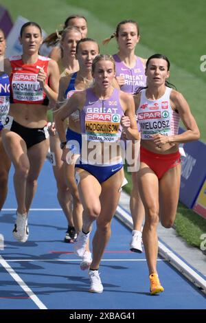 Roma, Italien. Juni 2024. Die britische Keely Hodgkinson nimmt 800m Frauen bei der 26. Ausgabe der Leichtathletik-Europameisterschaft 2024 in Rom an - Dienstag, 11. Juni 2024 - Sport, Leichtathletik (Foto: Fabrizio Corradetti/LaPresse) Credit: LaPresse/Alamy Live News Stockfoto